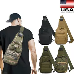 ☛ Molle System. • 1 x Tactical Sling Chest Bag. Portable and lightweight, convenient to use.Suitable for most...