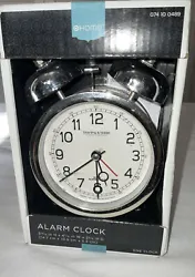 sterling & Noble Alarm Clock double bell silver Box. Marked as used because it has been in storage, untested .Direction...