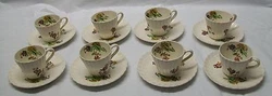 This is how they received the set with the Tiffany & Co. New York Felt Protectors. The saucers are approx. 5