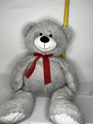 40” Giant Teddy Bear Soft Stuffed Animals Plush Big Bear Toy for Kids Gray.