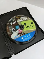 Job Simulator PS4 VR 2017 PlayStation 4 Sim Computer Office Work - Disc Only.  Tested and working  Disc has a few faint...
