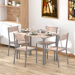 The table is the perfect size for dinner entertaining and more. The counter height table features smooth rounded edges...