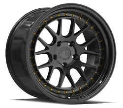 AodHan Wheels. Model: DS06. Bolt Pattern: 5x114.3. Color: Gloss Black w/Gold Rivets. NO exceptions can be made.