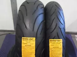 TWO NEW CONTINENTAL CONTI MOTION. ACTUAL TIRES PICTURED. NOT HERE, TIRES PICTURED ARE EXACTLY WHAT YOU GET. CONTINENTAL...