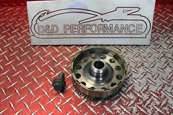 08 - 16 YAMAHA R6R OEM FLY WHEEL FLYWHEEL MAGNETO. REMOVED FROM A RUNNING YAMAHA R6R. THIS WILL FIT 08 - 16 R6R. WORKS...