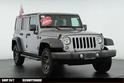 This 2017 Jeep Wrangler Unlimited Sport is a certified preowned go vehicle with the billet silver metallic clear coat...