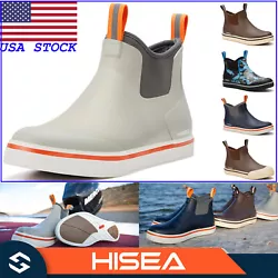 Manufacturer HISEA. 2- Keep Dry & Warm: HISEA fishing deck boots are designed with neoprene and soft rubber material...