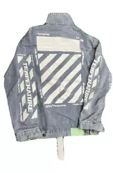 OFF WHITE JEAN JACKET. Condition is New with tags. Shipped with USPS Priority Mail.