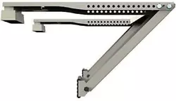 There are 2 Different Models of Window AC Brackets that require drilling where the difference is 1 arm of support or 2...