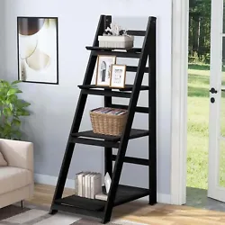 Easy to assemble. This ladder shelf is very easy to assemble, simply tighten the screws and adjustable feet in...