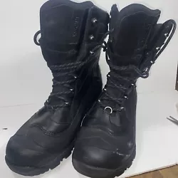 llbean black boots size 14. Boots are worn once and broke the tab thingy to help slide but if use the tab thingies most...