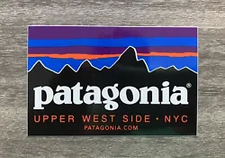 Patagonia Upper West Side New York City sticker! Sticker is exclusive to the Patagonia Upper West Side NYC...
