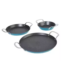 Curtis Stone 3-piece Dura-Pan Nonstick Nesting Skillet Set 772-245 Refurbished. With Dura-Pan nonstick technology, you...