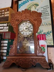 Antique havan Clock co With Key.cant read much on old tag,dont know nothing when it come to clocks,it was in papa...