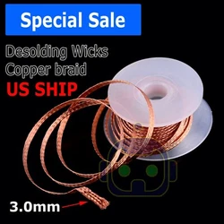Desoldering braid (wick) is a copper braid used in the rework and repair of printed. - 1 Rolls Copper Solder Wick...