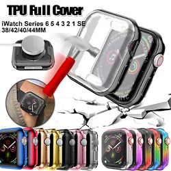 # Coque en TPU ultra mince avec protecteur décran, pour que votre Apple Watch conserve son look original et charmant....