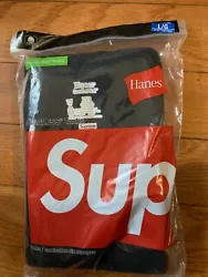 Supreme Hanes Tank Top Black Size L (3 Pack). Condition is 