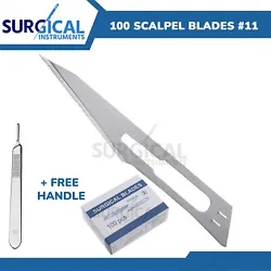 100 Scalpel Blades #11 - Carbon Steel. WHILE YOUR OTHER DISPOSABLE SCALPEL BLADES # 11 scalpel blade 11 that is SAFE...