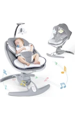 Baby Swings for Infants, Electric Portable Baby Swing by Remote Control 3 Swing Speeds and Music Speaker, Adjustable...