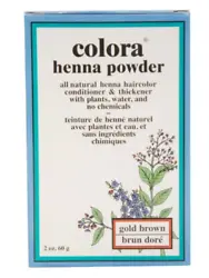 All natural henna haircolor conditioner & thickener with plants, water and no chemicals! Colora Henna works wonders for...