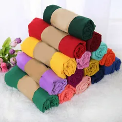 180 55cm Candy Colored Cotton Linen Long Scarf Solid Color Soft Scarves Shawls. Scarf only, any other accessories not...