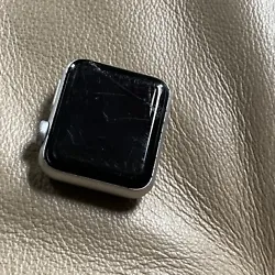 Apple iWatch Series 3 38 MM Space Gray Aluminum *Parts only*. The screen is cracked and it stopped working. Selling for...