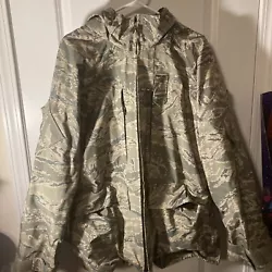 EUC USAF gortex camo jacket. Size is XL/ Reg. This one was bought not issued. Have all the tags that came off the...