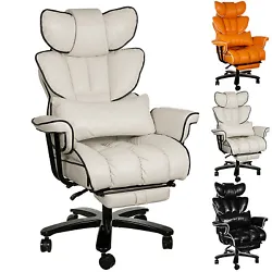 With Footrest Type. Retractable Footrest. Without Footrest Type. The ergonomic executive office chair’s back tilt...