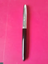Rare Stylo Plume Major  Made in France  Noir avec Attributs  Chromé  Remplissage système seringue  Fountain Pen