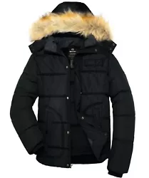 Enjoy form and function while you’re knee deep through your snowy adventures. This winter puffer jacket is...