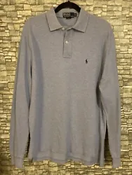 Polo Ralph Lauren Adult Polo Golf Shirt Collar Long Sleeve Medium. Shipped with USPS First Class.