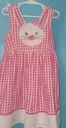 Nannette Girl Pink/White Sleeveless Bunny Dress Size 5. Excellent condition. No stains, rips, or tears. Please see...