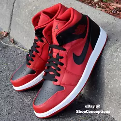 Nike Air Jordan 1 Mid. Shoes are unaffected and NEW.