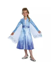 Girls Disney Frozen 2 Elsa Deluxe Halloween Costume Small S 4-6XCostume only (shoes and accessories sold separately)