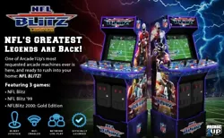 This listing is for one NEW in box and unopened Arcade1up NFL Blitz Home Arcade Machine.  The machine includes 3 NFL...
