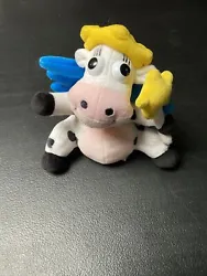 Vintage Kraft Singles Dairy Fairy Cow Stuffed Plush Toy - Sealed Package. No rips or tears, but the plush has damage.