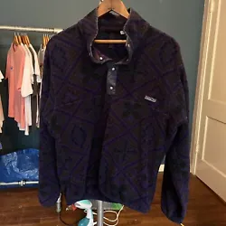 Vintage Patagonia Aztec Synchilla Snap T Fleece Mosaic 90s Geometric Small. Good condition. General wear as shown.