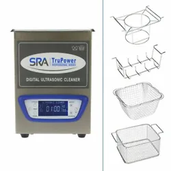 SRA TruPower UC-20D-PRO Professional Ultrasonic Cleaner, 2 liter Capacity with LCD Display, Sweep/Degas, Adjustable...