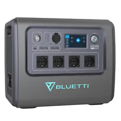 2000Wh/2000W, BLUETTI EB200 is a power monster. It can also keep your power tools running for outdoor work. BLUETTI...
