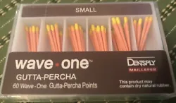 Waveone Gutta Percha Points Small. Gutta-Percha Points designed for WaveOne Files and for all warm or cold obturations....