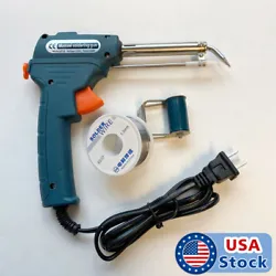 Manual Soldering Gun Electric Iron Automatic Soldering Machine Kit Tool 110V USA. When the soldering gun is heated to...