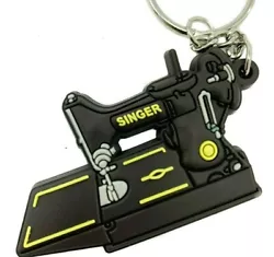 Pvc keychain of the singer 221 featherweight sewing machine. SINGER 221 FEATHERWEIGHT KEYCHAIN.