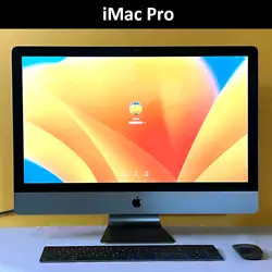 iMac Pro 27 pouces  Processeur Intel Xeon W 18 cœurs à 2,3 GHz 256 Go de RAM  SSD 2 To Port Ethernet 10G AMD Véga...