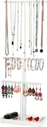 【KEEP YOUR JEWELRY WELL ORGANIZED】 The jewelry organizer features 3 Tier design, provides ample storage to...