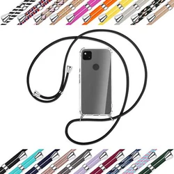 Housse pratique sur cordon à porter autour du cou ou sur lépaule pour Google Pixel 4a 4G (5.81
