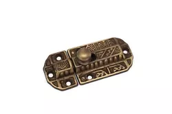 This Eastlake-style slide latch is an elegant addition to both antique and new cupboard, cabinet and furniture doors....