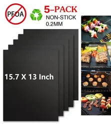√Made from FDA approved PTFE coated that make your grilling much healthier and safer. BBQ Grill Mat works for...