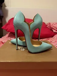 CHRISTIAN LOUBOUTIN Hot Chick 130mm Opaline Patent 38.5 **rare**. Comes with dust bag and heel tab replacement. I lost...