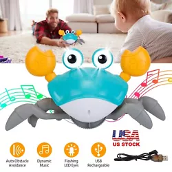 Sensing Crab Toy: Adopting advanced sensor,it will crawl in the opposite direction once sensing the obstacle. Deeply...
