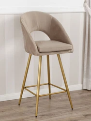 COULEUR: Taupe, Or. MATERIEL: Velours, Métal. Le contenu des expéditions est un bien 